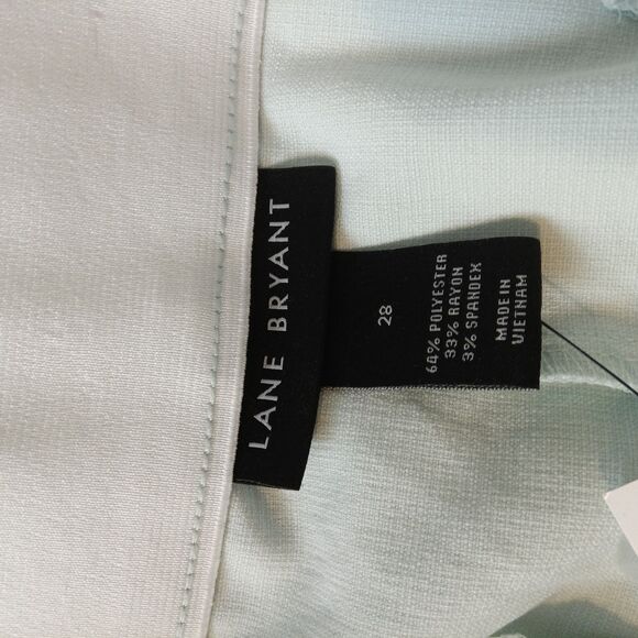 Lane Bryant Pants Womens 28 Light Blue Wide Leg High Rise The Perfect Drape NWT - Picture 7 of 16